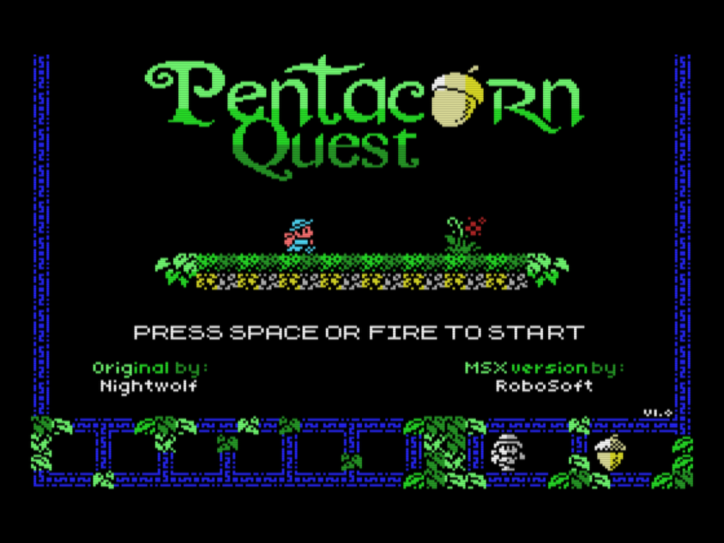 MSXdev23 #01 Pentacorn Quest