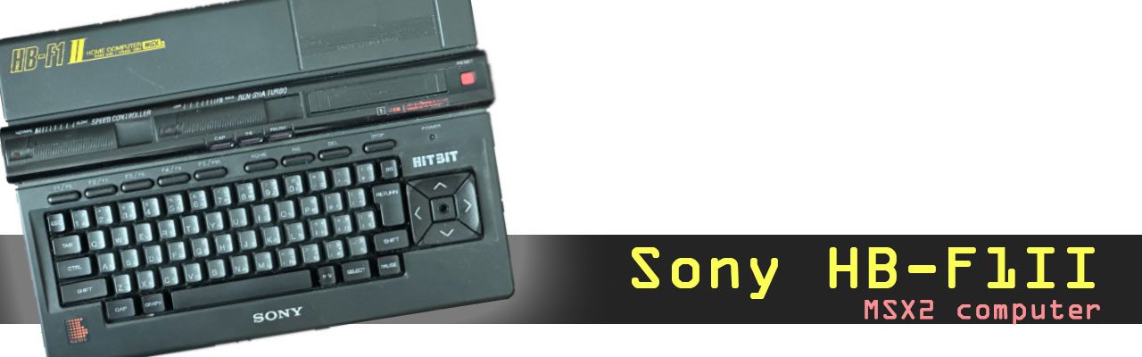 MSXdev23 sponsoring – Sony HB-F1-II MSX2 computer – MSXdev Contest